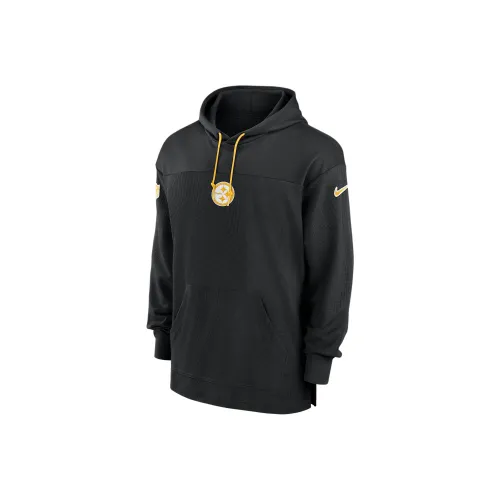 nike x NFL Dri Fit FW24 Pittsburgh Steelers Sideline Регби Джерси Мужской Черный