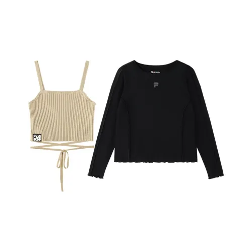 FILA FUSION T Рубашка Женская Глубокий Черный