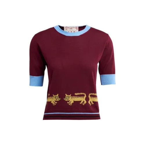 MARNI SS22 Трикотаж Женский Темно-Красный