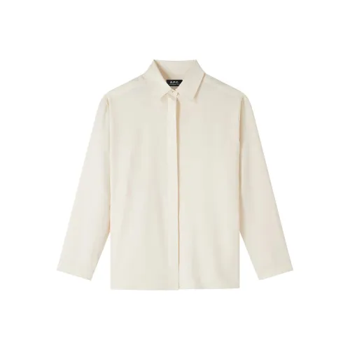 A.P.C Бежевые Женские Рубашки