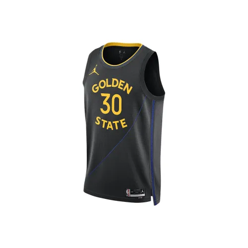 Jordan X NBA Stephen Curry Golden State Warriors Баскетбольная Джерси Мужская Черная
