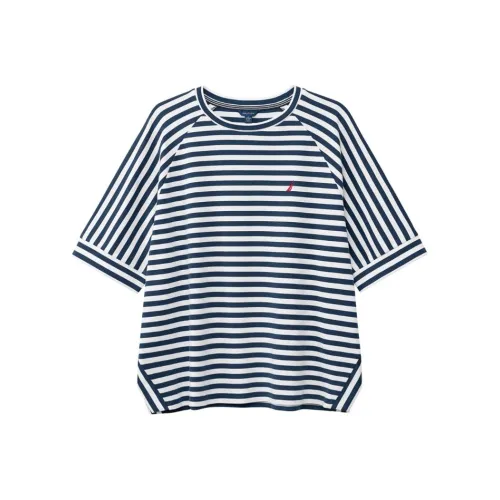 NAUTICA T Рубашка Женская Светлая Темно-Синяя