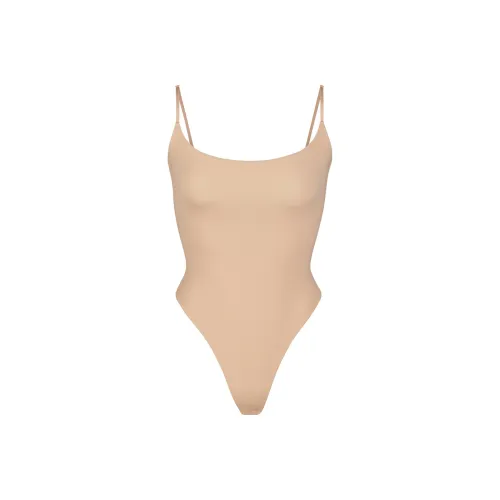 SKIMS Flts Everybody Caml Bodysuit Комбинезон Женские CLAY CLAY