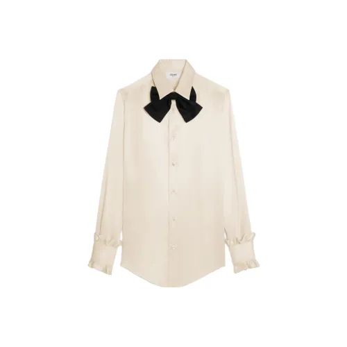 CELINE Экрю Женские Рубашки