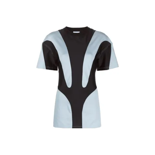 Mugler Светло-синие Женские Рубашки T