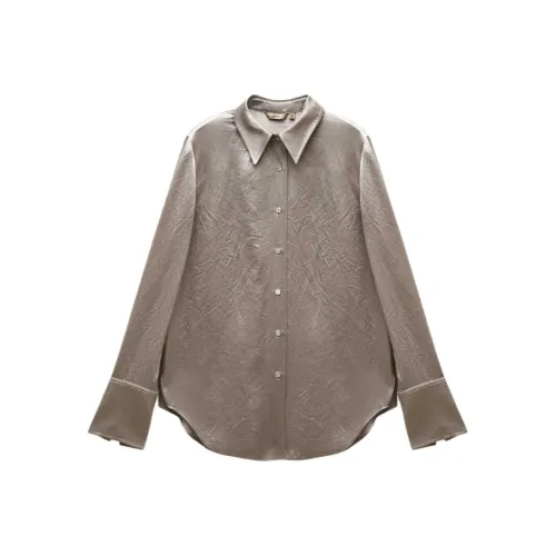 INSUN Рубашка Женская Светлый Абрикос