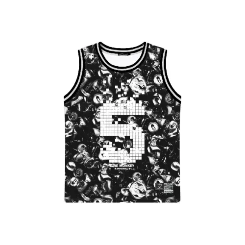 FireMonkey Баскетбольная Джерси Унисекс Пиксель Черный