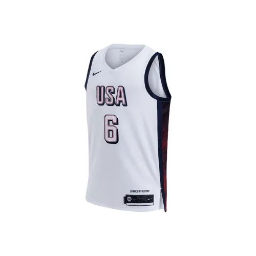 Nike Dri Fit Баскетбольная Джерси Унисекс Белая