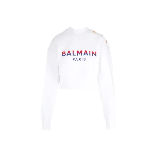 BALMAIN Белый Женские Свитшоты