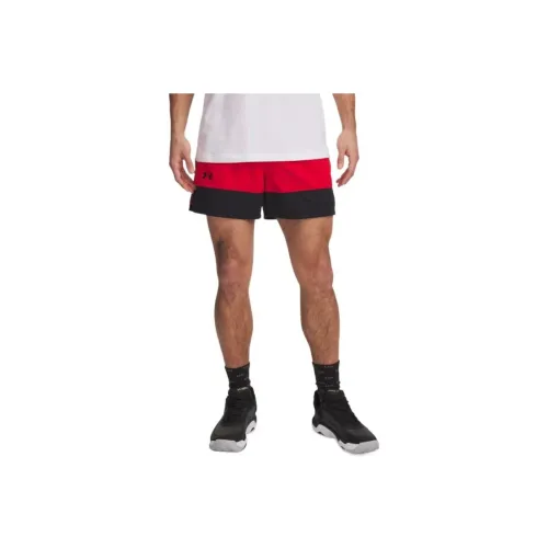 Under Armour Zone Повседневные шорты Мужские Красные Черные