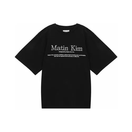 MATIN KIM Черные Женские Футболки