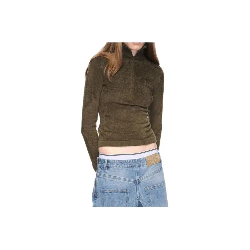 Rarely Alike Оливково-зеленый Женский Трикотаж