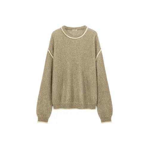 NO ONE ELSE Горчичный зеленый Унисекс Трикотаж