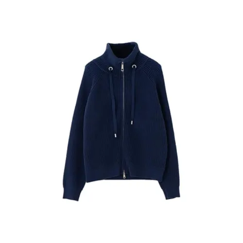 SOON FLOWER Свитер Женский Джинсовый Синий