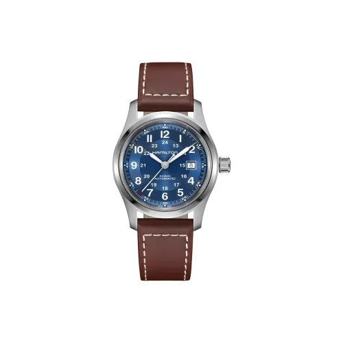 HAMILTON Автоматический Механический Механизм Мужские Часы Khaki Field Series 42 мм Синий