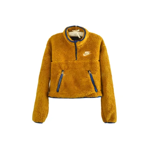 Nike Куртка Женская Коричневая Желтая