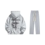 Set (Premium Gray Fleece-Lined + Casual Gray Pants)  
Комплект (Премиум Серый с флисовой подкладкой + Повседневные Серые Штаны)