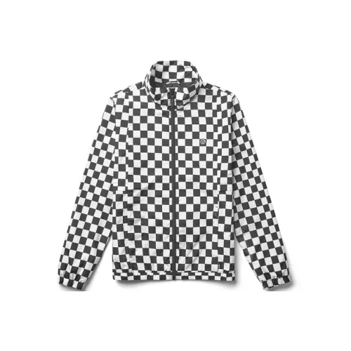 Vans Черно-белая шахматная куртка Женская Черный Белый