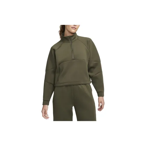NIKE Хаки Женские Свитшоты