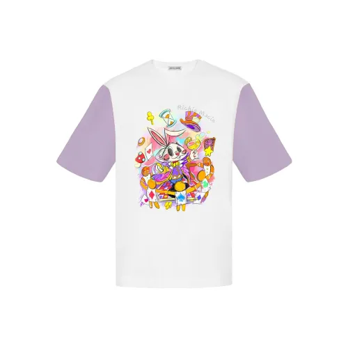 Richie Macie Фиолетовый и Белый Женские Футболки