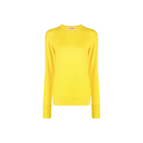 JIL SANDER Желтые Женские Кашемировые Свитеры