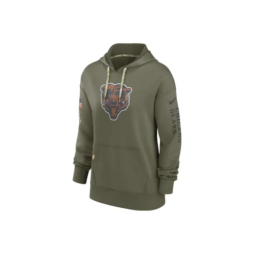 NIKE Оливково-зеленый Женские Свитшоты