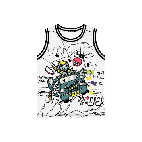 FireMonkey Баскетбольная Джерси Унисекс Белая