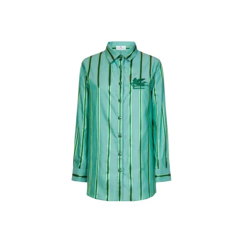 ETRO Зеленые Женские Рубашки