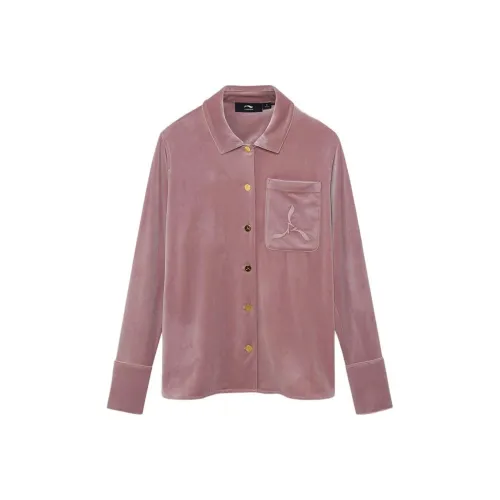 LI NING 1990 Classic Collection Рубашка Женские Bark Умбра