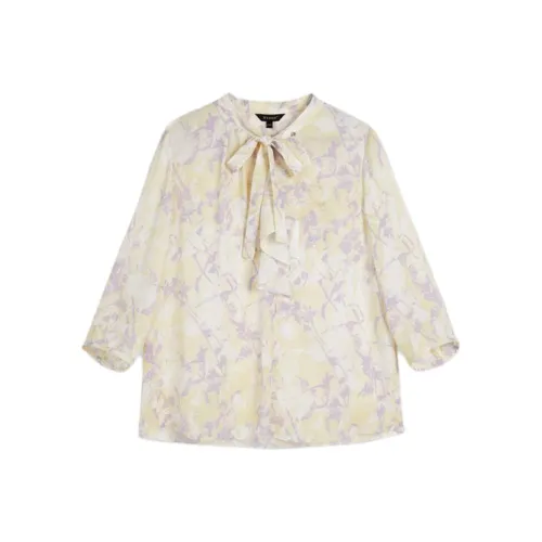 Yiner Рубашка Женская Дымчатый Фиолетовый