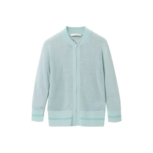 OVV Светло-синий Однотонный 11 Женские Трикотаж