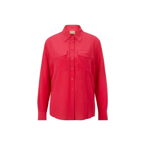 HUGO BOSS Женские Рубашки Красного Цвета