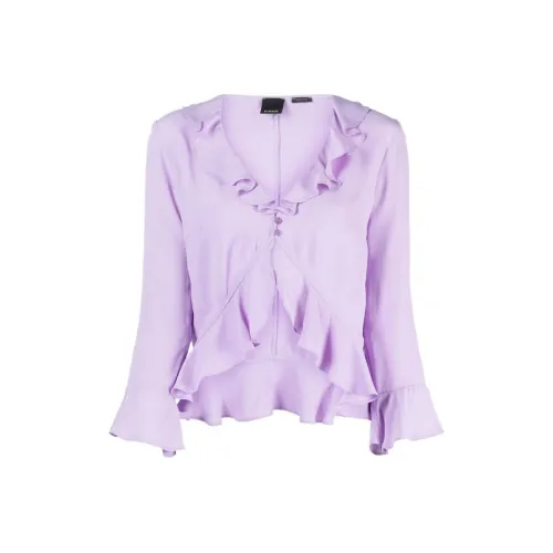 PINKO SS23 Рубашка Женская Светло-фиолетовая