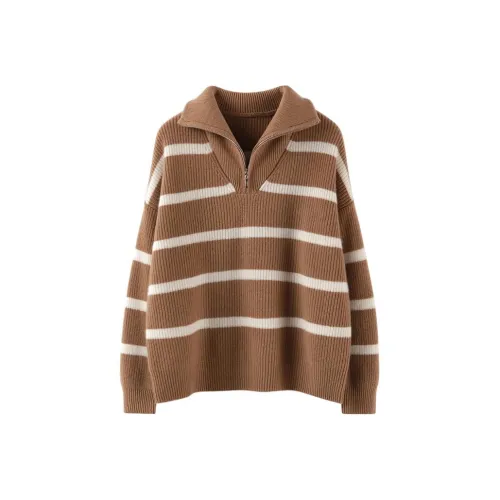 MAIGRE SIMHAT Кашемир Свитер Женский Коричневый