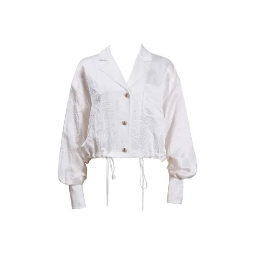 NancyCavally Белые Женские Рубашки