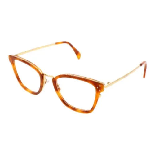 CELINE Металл Квадратные Оправы для очков Женские Черепаховый