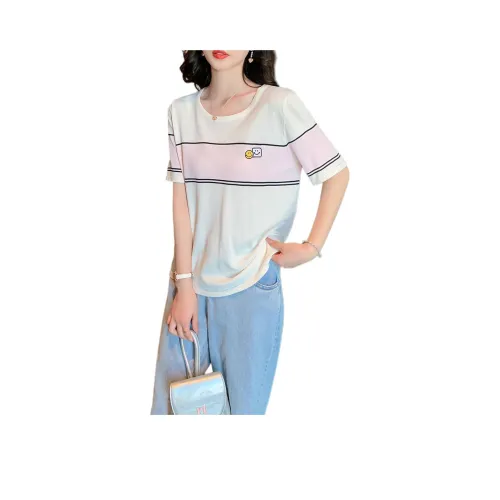 Juden Choi T-Shirt Женская Абрикос