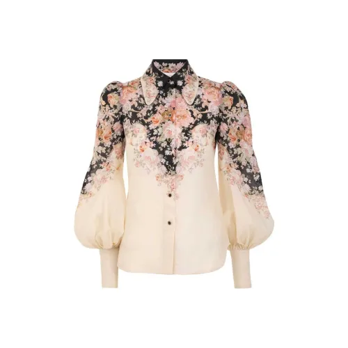 Zimmermann FW24 Рубашка Женская Молочно-чайный