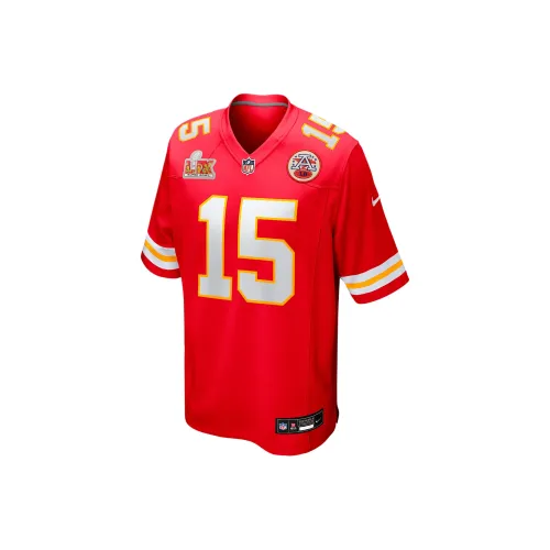 nike NFL SS25 Патрик Махомес КАНСАС СИТИ ЧИФС Супер Боул LIX Игра Регби Джерси Мужской Красный