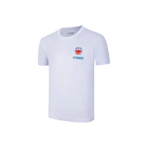 Виктор x Дораемон Коллекция Victor X Doraemon Collaboration Collection Бадминтон Джерси Унисекс Белый