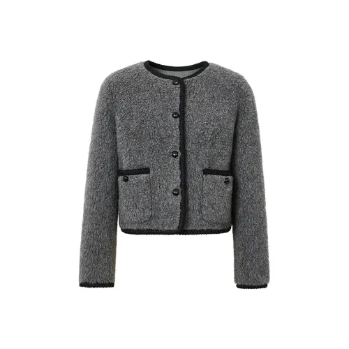 Hopeshow Куртки и Пальто Женские Грозово-Серый