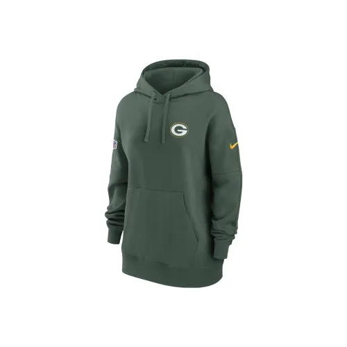 NIKE Зеленые Женские Свитшоты
