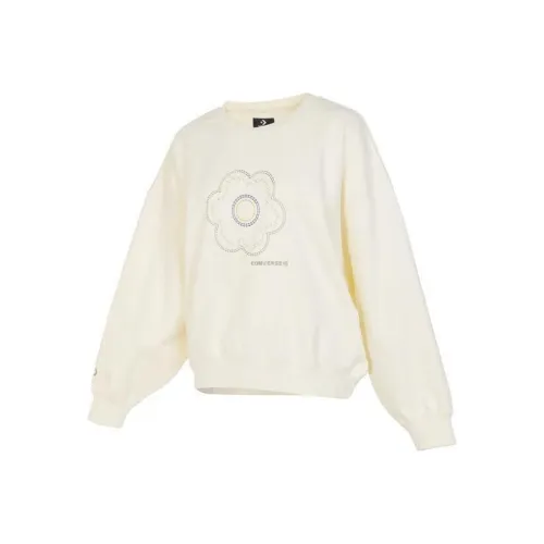 Конверс Белые Женские Свитшоты