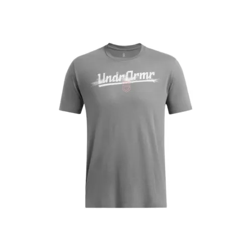 Under Armour Script T-Shirt Мужская Серый 025