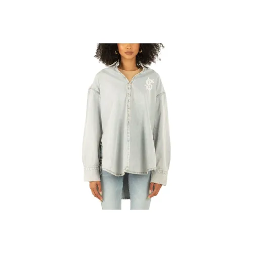 Ksubi Светло-синие Женские Рубашки