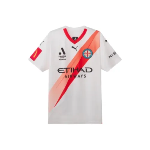PUMA Melbourne Городской FC Футбол Джерси Унисекс Белый