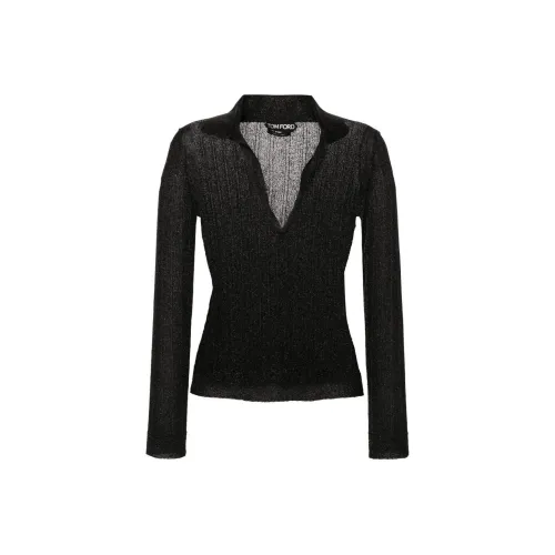 TOM FORD SS24 Поло Женское Черное