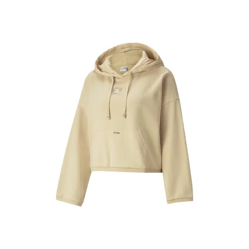 PUMA Желтые Женские Свитшоты