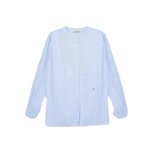 Hush Puppies Рубашка Женская Синяя Белая