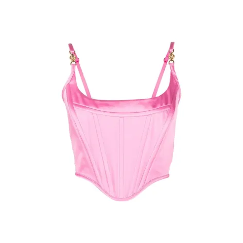 VERSACE Boke Flower Series Топ на бретелях Женский Розовый
